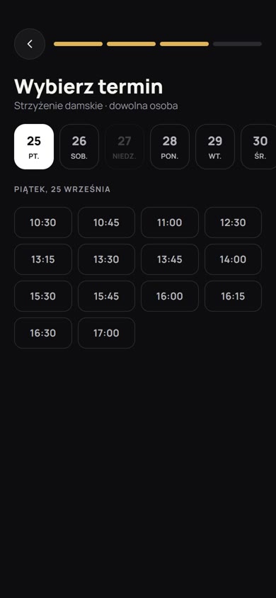 Rezerwacja online na telefonie